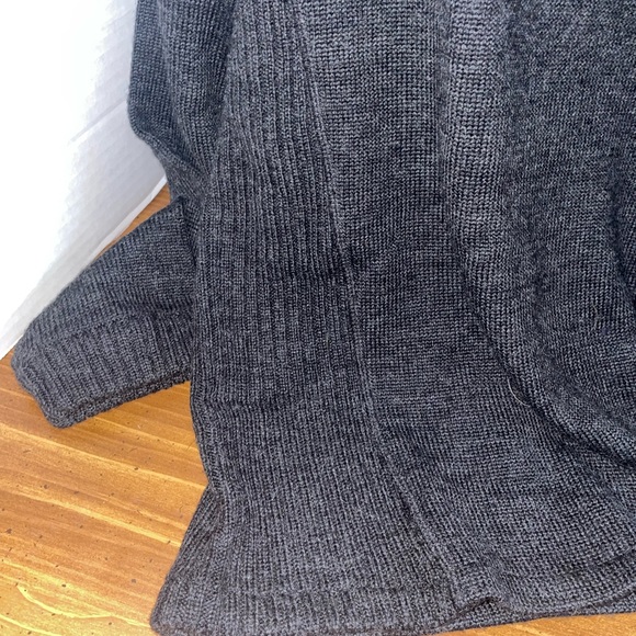 Men's Wool + Acrylic Blend Harley Davidson Embroidered Sweater Dark Gray Medium - Picture 4 of 6